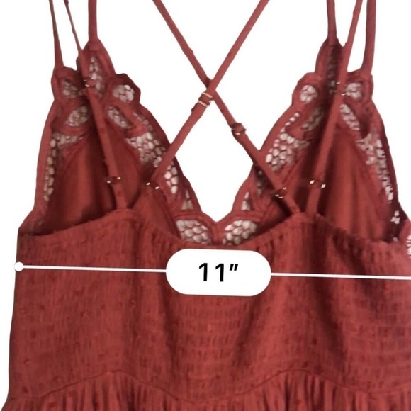 Brand New In Bohemian Burnt Orange Skater Dress Size S - Picture 5 of 16